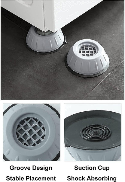 Anti Vibration Pad For Washing Machine - 4 Pcs Shock Proof Feet For Washer